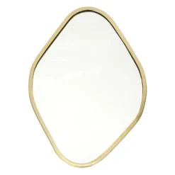 Miroir contour déco doré losange