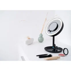 Miroir cosmétique lumineux - beurer - bs 45 édition limitée noir