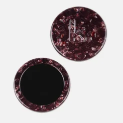 Miroir de poche kagami Lie de vin