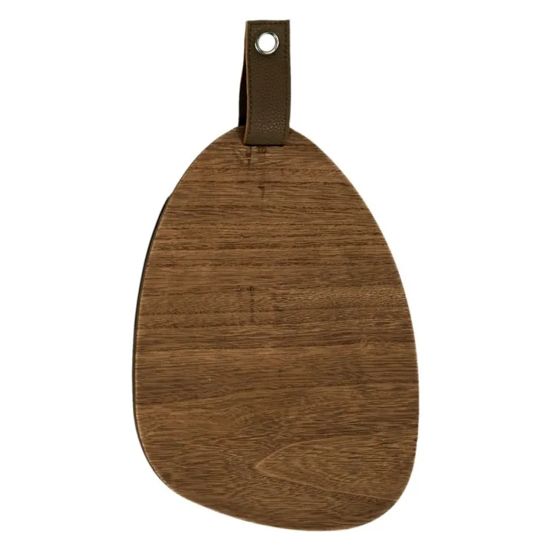 Miroir galet bois 20x29 cm