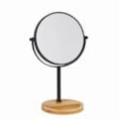 Miroir grossissant sur pied bambou x10