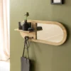 Miroir ovale manguier clair