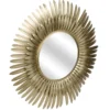Miroir plumes dorées d53