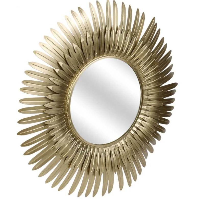 Miroir plumes dorées d53