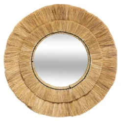 Miroir raphia safari d57