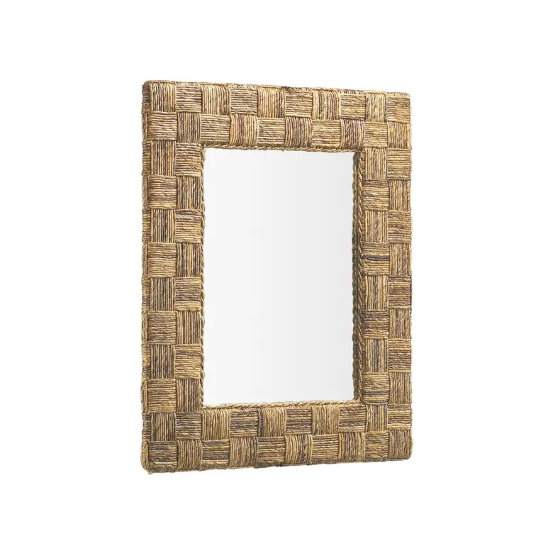 Miroir rotin rotin marron - décoration