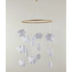 Mobile bébé nuages fait main