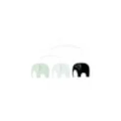 Mobile elephant party, noir/blanc/gris