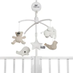 Mobile musical animaux beige
