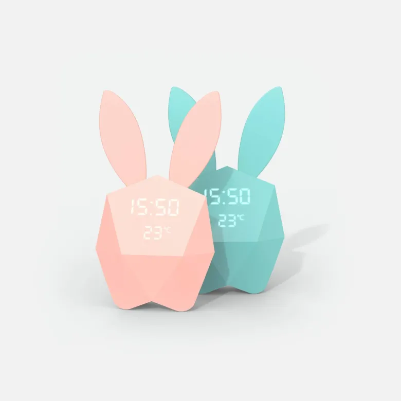 Mob - réveil cutie clock enfant et adulte rose