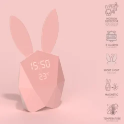 Mob - réveil cutie clock enfant et adulte rose