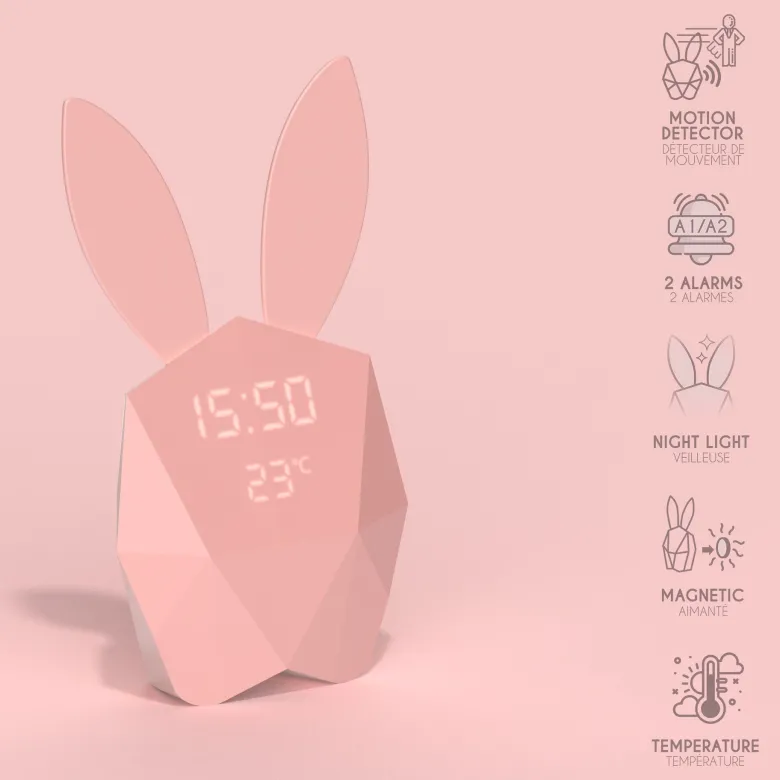 Mob - réveil cutie clock enfant et adulte turquoise