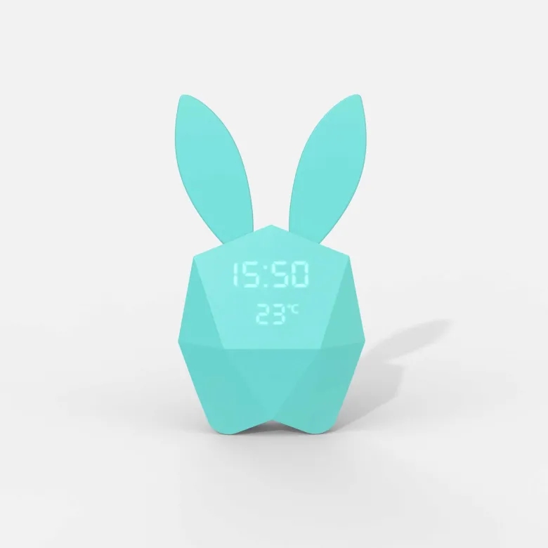 Mob - réveil cutie clock enfant et adulte turquoise