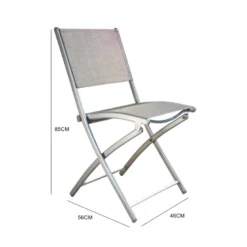 Molvina lot de 4 chaises en acier
