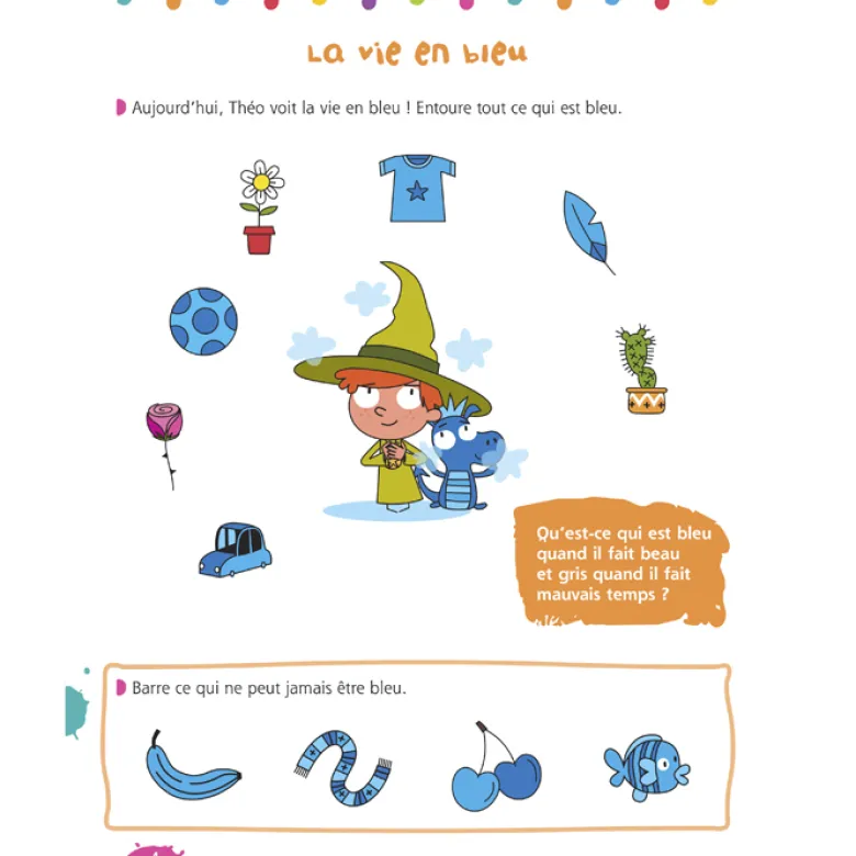 Mon cahier avec plein d'activités pour ne pas m'ennuyer !