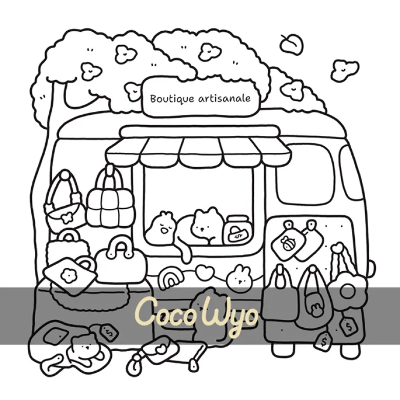 Mon petit monde cosy coloriages mignons et cocooning
