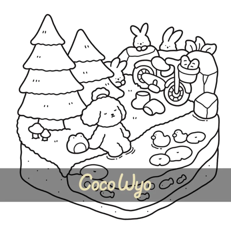 Mon petit monde cosy coloriages mignons et cocooning