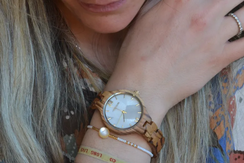 Montre bois zébrano venissia