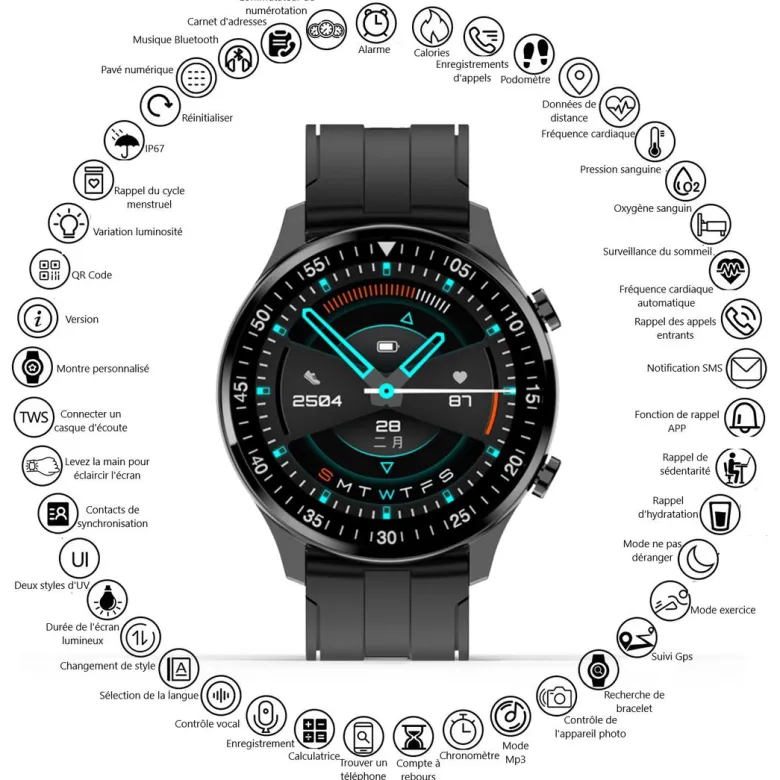 Montre connectee multifonctions
