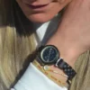 Montre femme en ebène maya