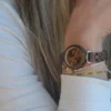 Montre femme en noyer maya
