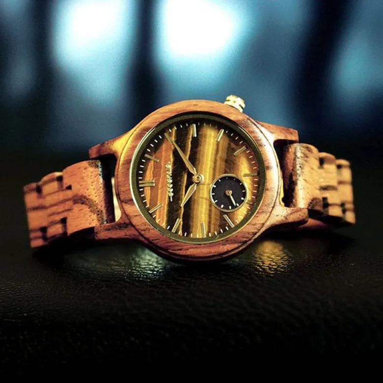 Montre femme zébrano verso
