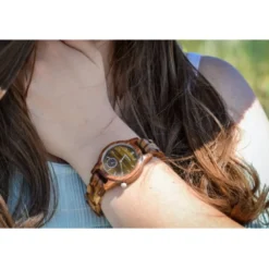 Montre femme zébrano verso