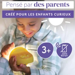 Morphée Sunny réveil enfant pensées positives musiques douces défis et veilleuse