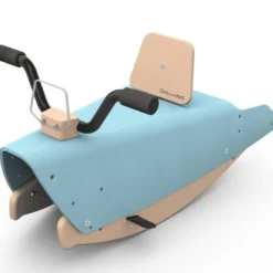 Moto à bascule - bleu