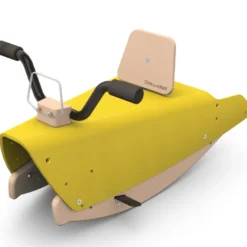 Moto à bascule - jaune