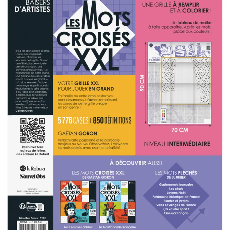 Mots croisés XXL Les Grands Peintres