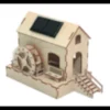 Moulin à eau solaire bois à construire