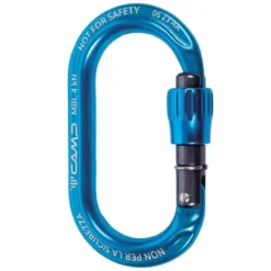 Mousqueton porte-clés camp ekto lock à vis bleu