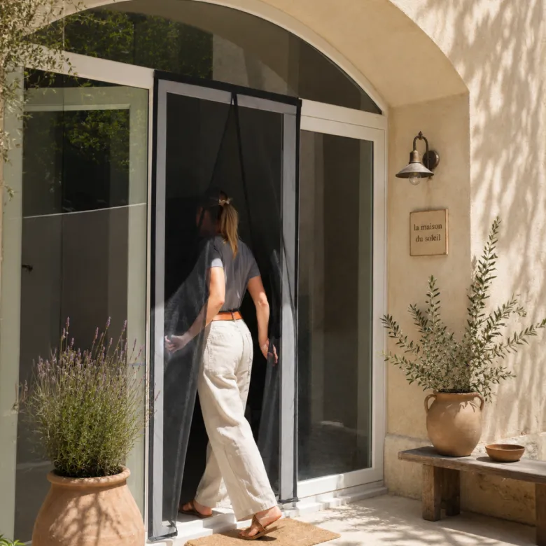 Moustiquaire aimantée pour porte 90x210cm