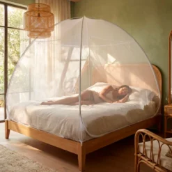 Moustiquaire de lit pop-up autoportante