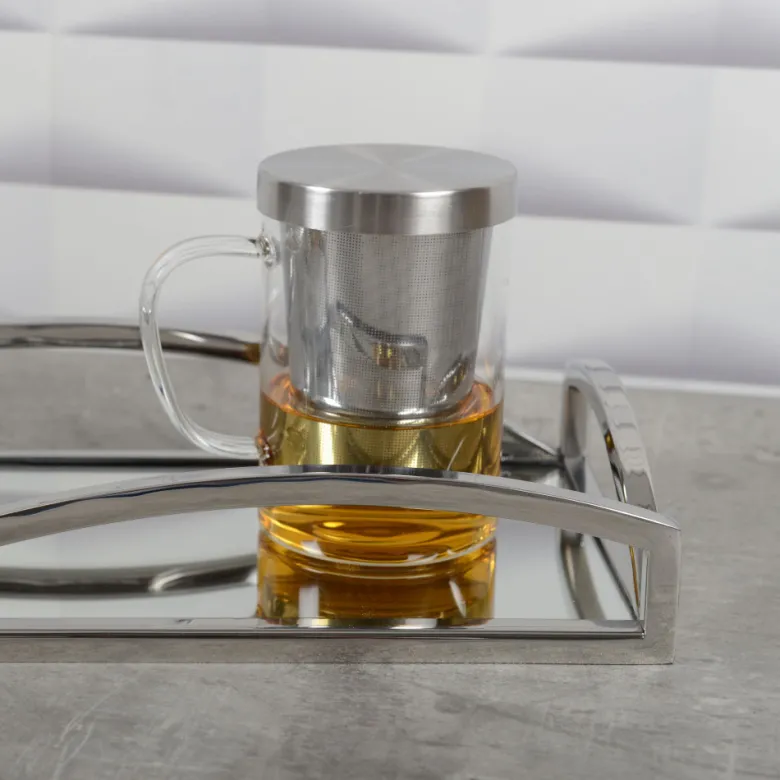 Mug 400ml avec couvercle et filtre en inox