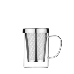Mug 400ml avec couvercle et filtre en inox