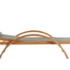 Naari transat en bois et toile pvc gris olive