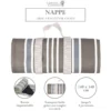 Nappe pique-nique grise 140x140cm