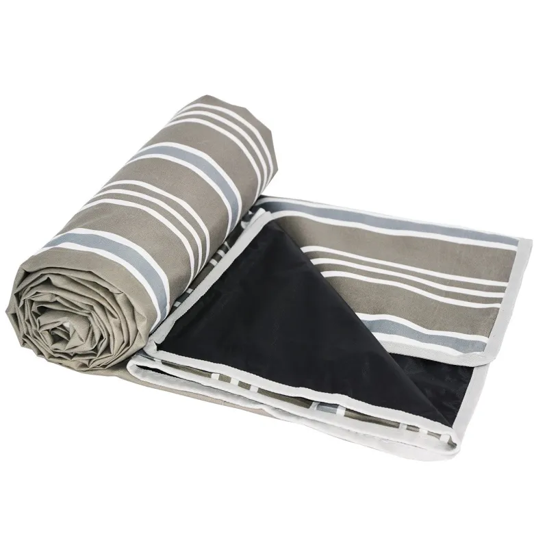 Nappe pique-nique grise 140x140cm
