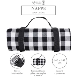 Nappe pique-nique montaigne 140 x 140