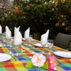 Nappe pique-nique multicouleur (140x145)