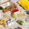 Nappe pique-nique à pois blancs
