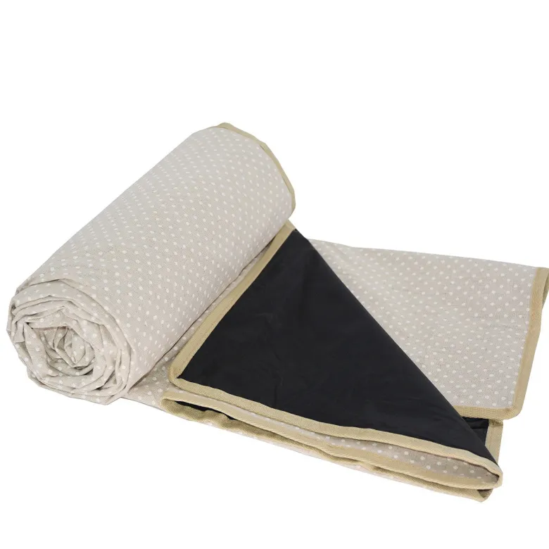 Nappe pique-nique à pois blancs