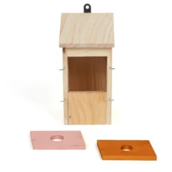 Nichoir en bois de pin artisanal adapté à plusieurs espèces d'oiseaux