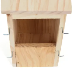 Nichoir en bois de pin artisanal adapté à plusieurs espèces d'oiseaux