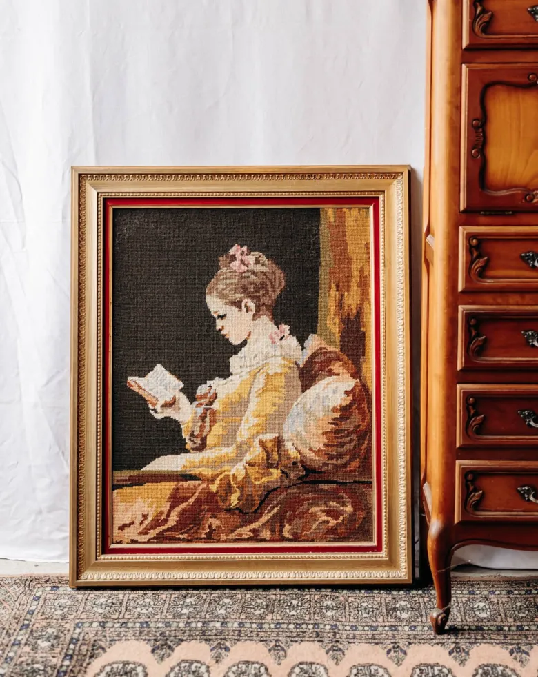 Nina, le canevas de femme encadré n°319
