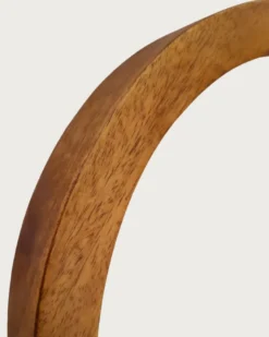 Niva - miroir rectangulaire en bois massif de manguier pour salle de bain