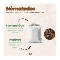 Nématodes sc - 500 m² - vers gris - 250 millions