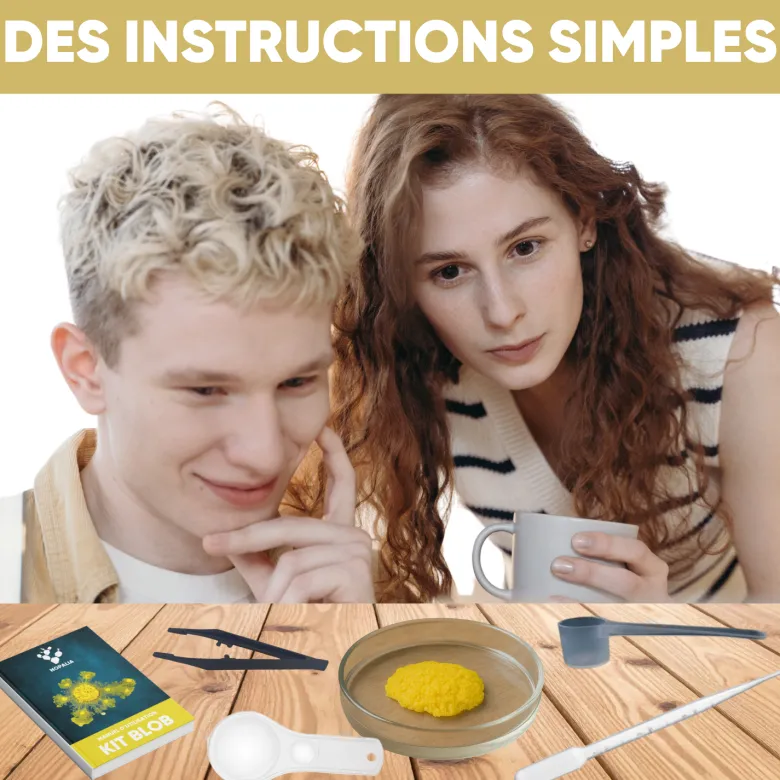 Nopalia® kit blob vivant – expérience scientifique complète – ton blob en 24h